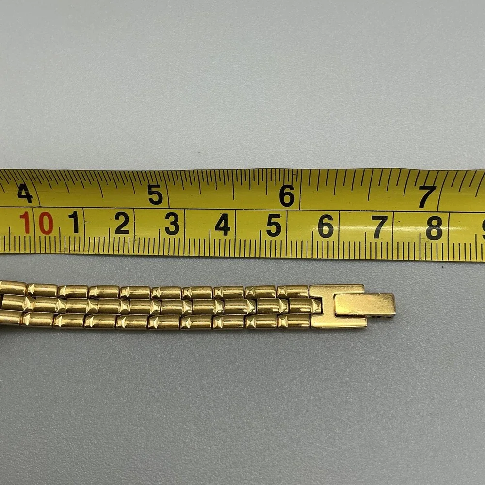 Caravelle By Bulova Womens Watch 18mm Gold Tone 44L33 New Battery 6.5